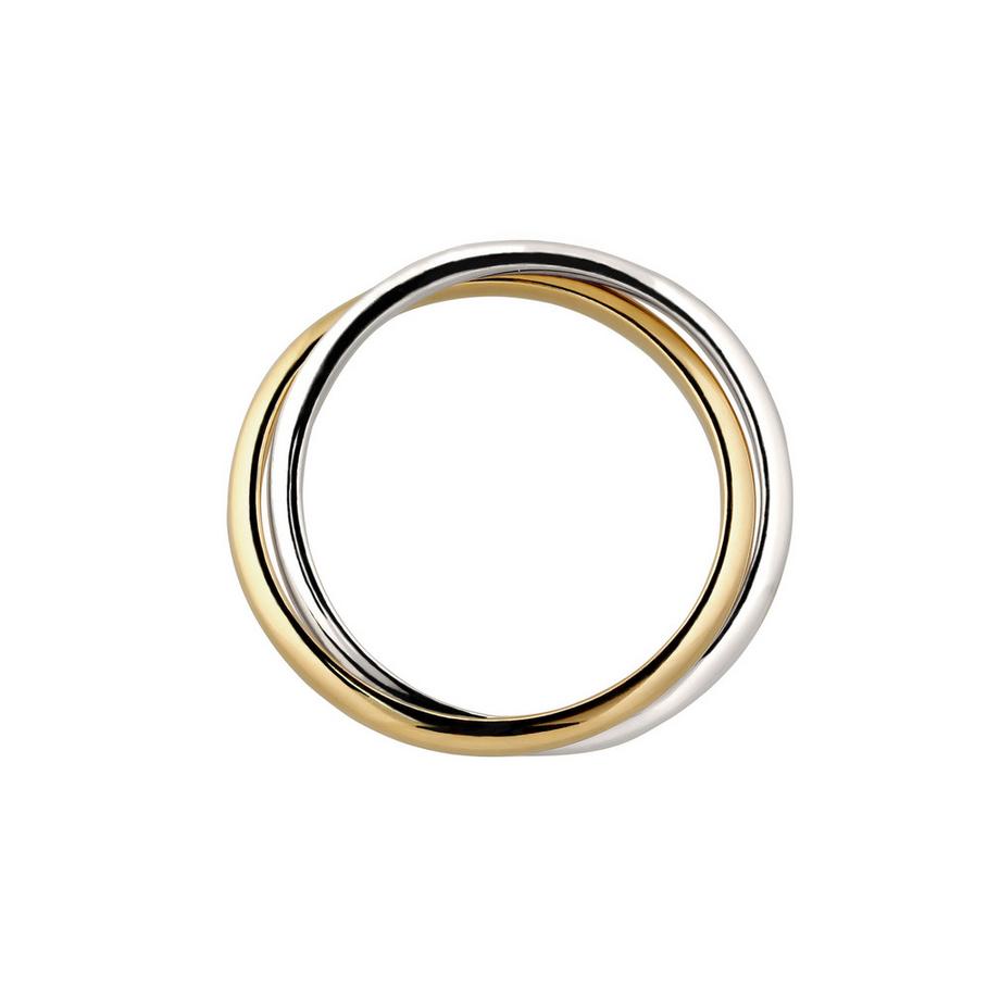 Elli  Bague Bague Sans Pierres 925 Sterling Silver Gold-Plated 