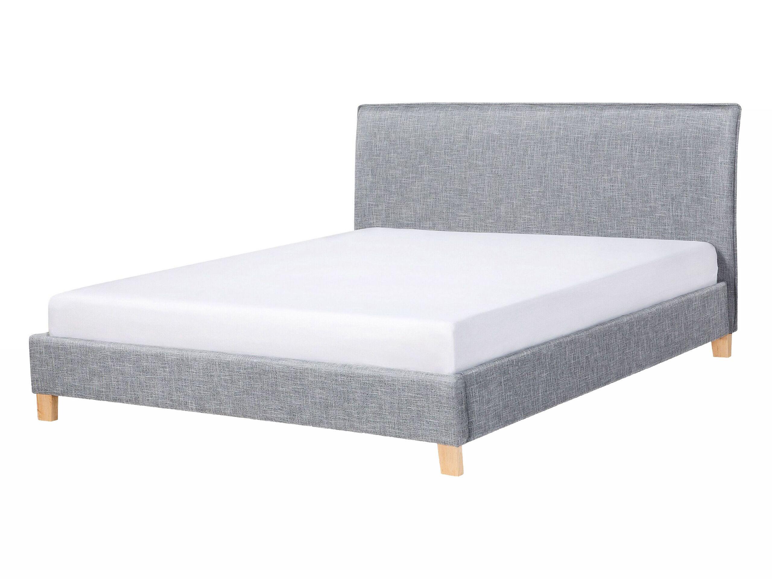 Beliani Bett mit Lattenrost aus Polyester Modern SENNEZ  