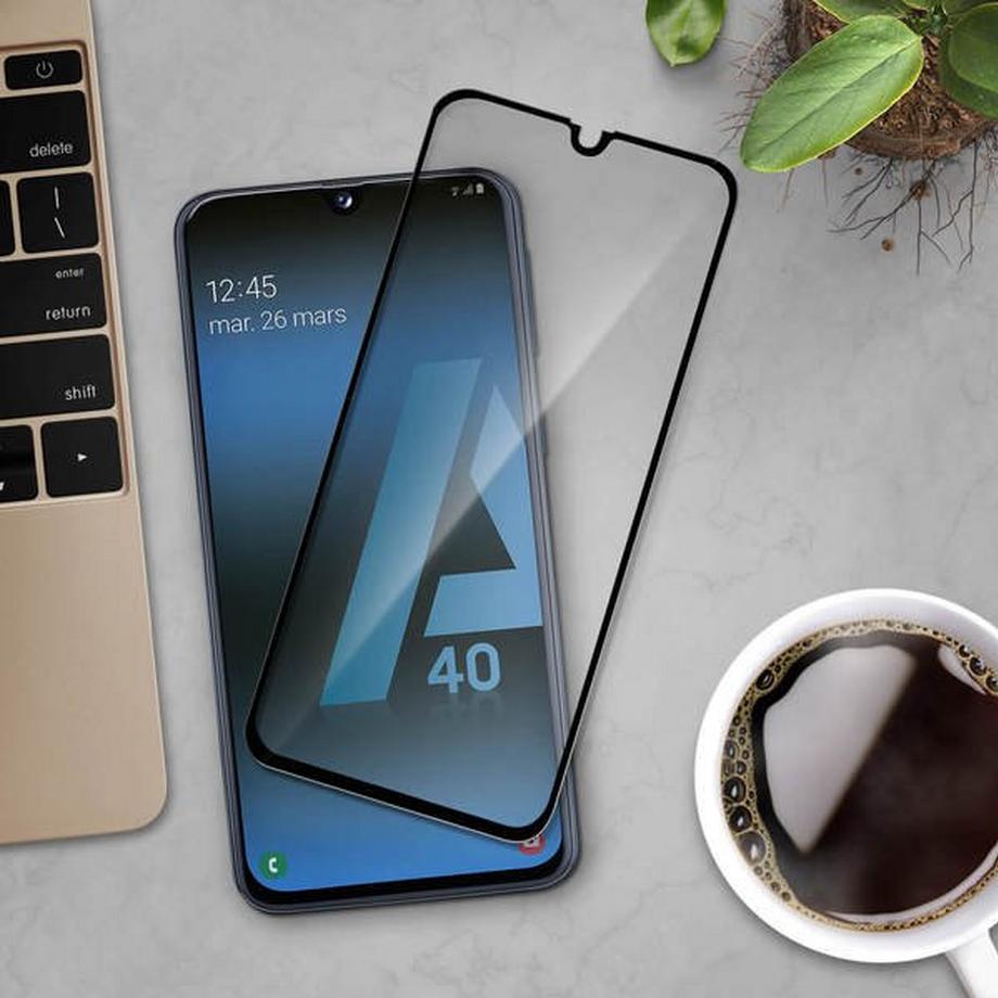 Avizar  Film Verre Trempé Galaxy A40 Noir 