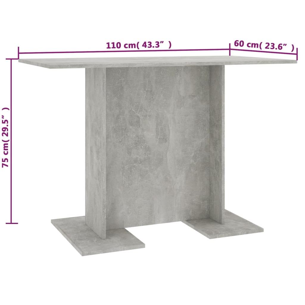 VidaXL Table de salle à manger bois d'ingénierie  