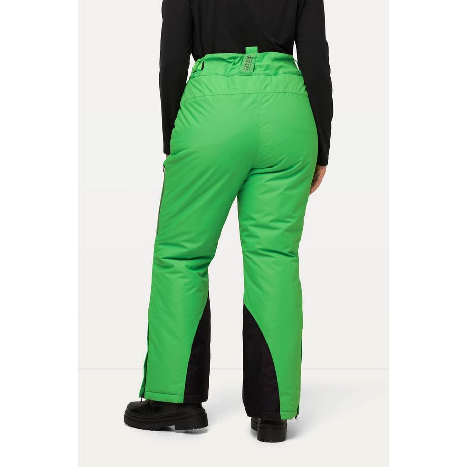 Ulla Popken Pantalon de ski étanche pare-neige poches zippées  