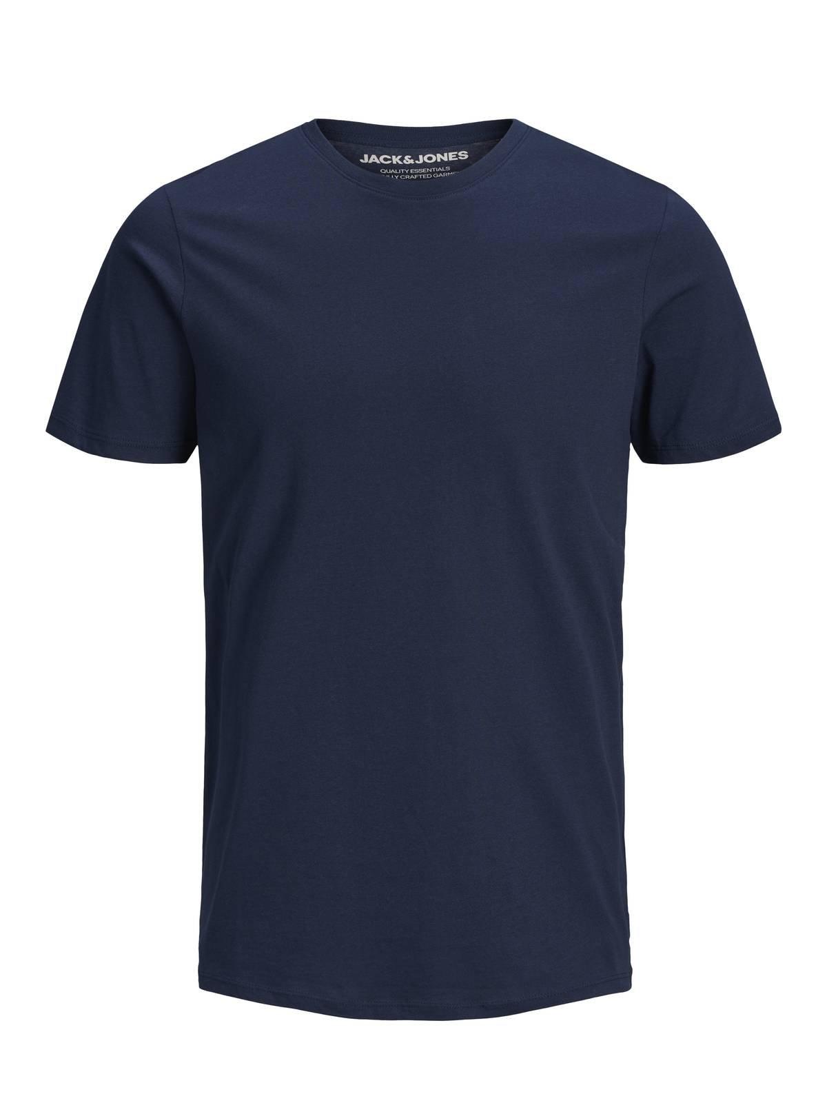 JACK & JONES  Maglietta Uomini Confezione da 3 Vestibilità confortevole-JJEORGANIC BASIC TEE O-NECK 3PK 