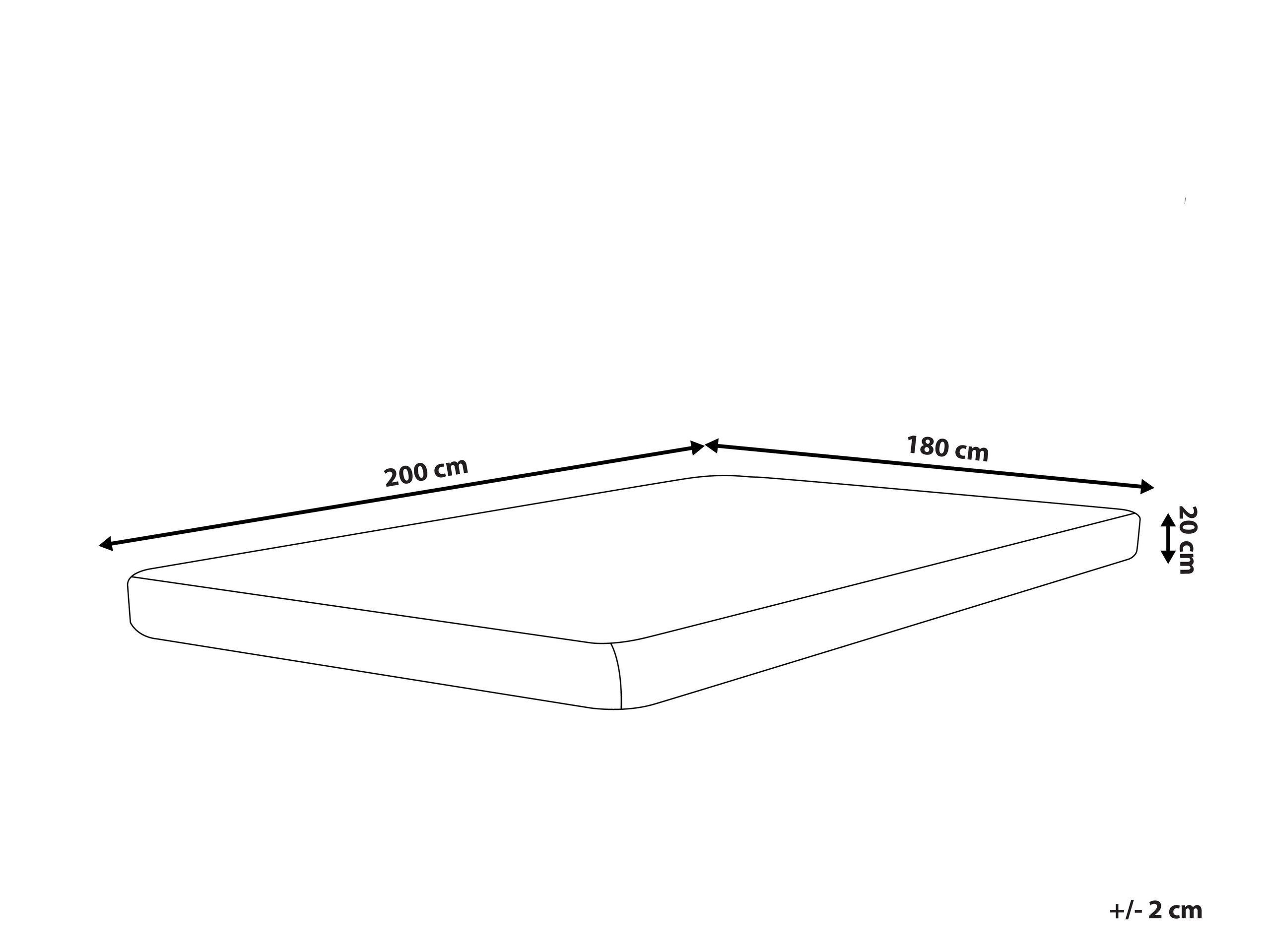 Beliani Materasso in schiuma en Schiuma PU PEARL - Medio  