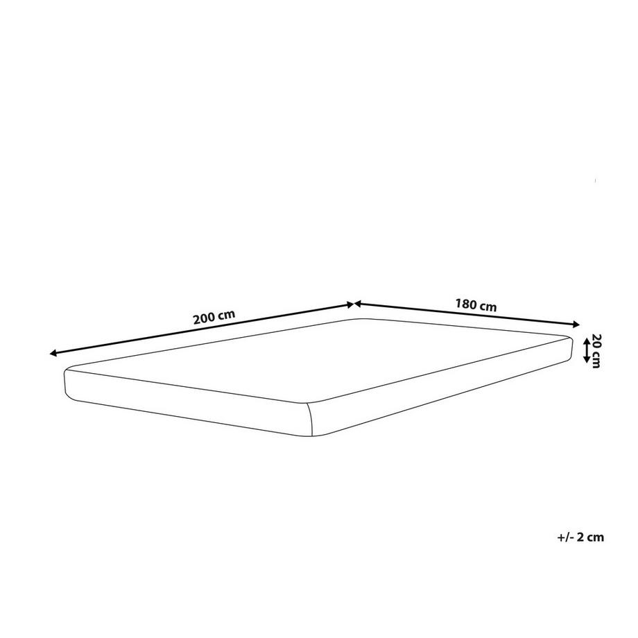 Beliani Matelas en mousse en Mousse de polyuréthane PEARL - Moyen  