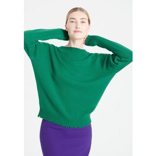 Studio Cashmere8  MIA 17 Pullover mit Rundhalsausschnitt und Ziselierung - 100% Kaschmir 