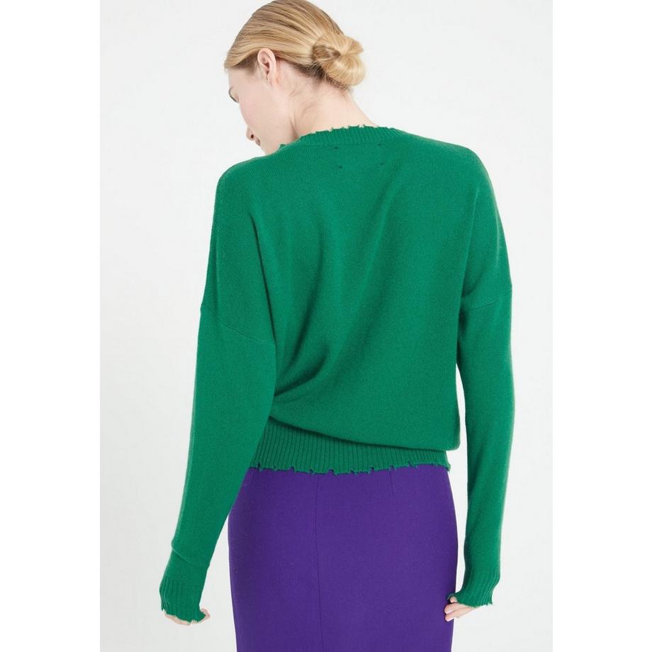 Studio Cashmere8 MIA 17 Pullover Rundhalsausschnitt mit Ziselierung  