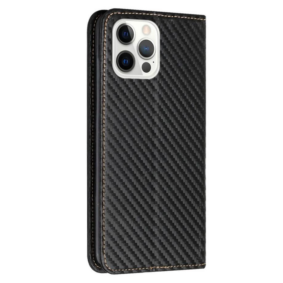 Cover-Discount  iPhone 15 Pro Max - Custodia Flip Carbon Look 