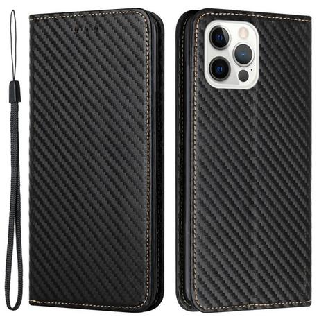 Cover-Discount  iPhone 15 Pro Max - Carbon Look Flip Case Hülle 