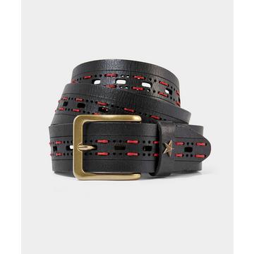 Ceinture Coutures Contrastées Avec Boucle