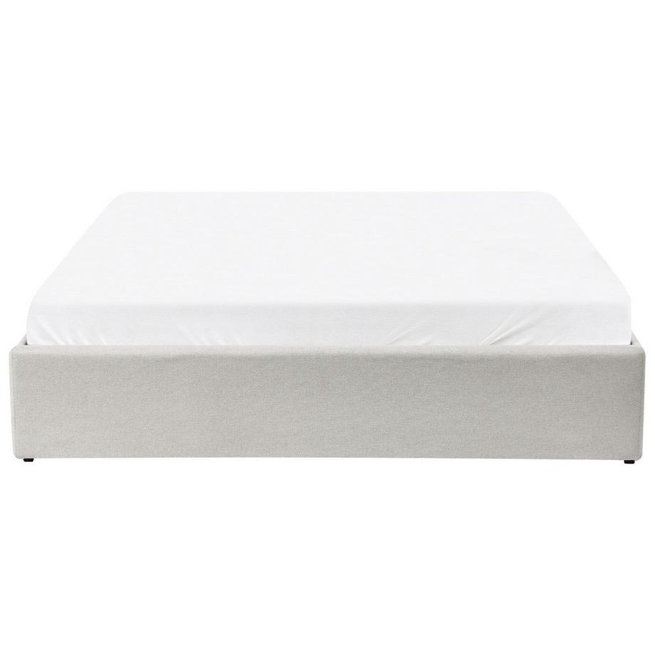 Beliani Letto con ottomano senza testata en Tessuto Scandinavo DINAN  