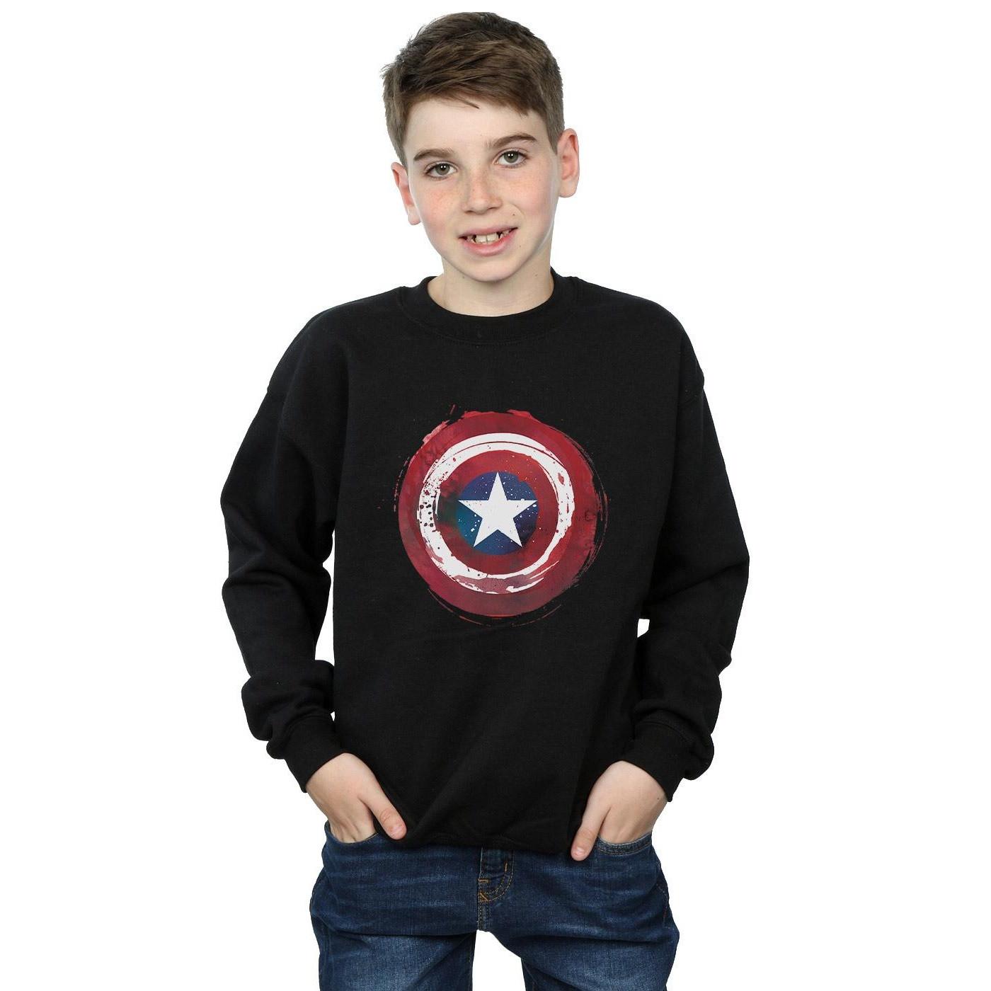 MARVEL  Captain America Splatter Shield Sweatshirt 