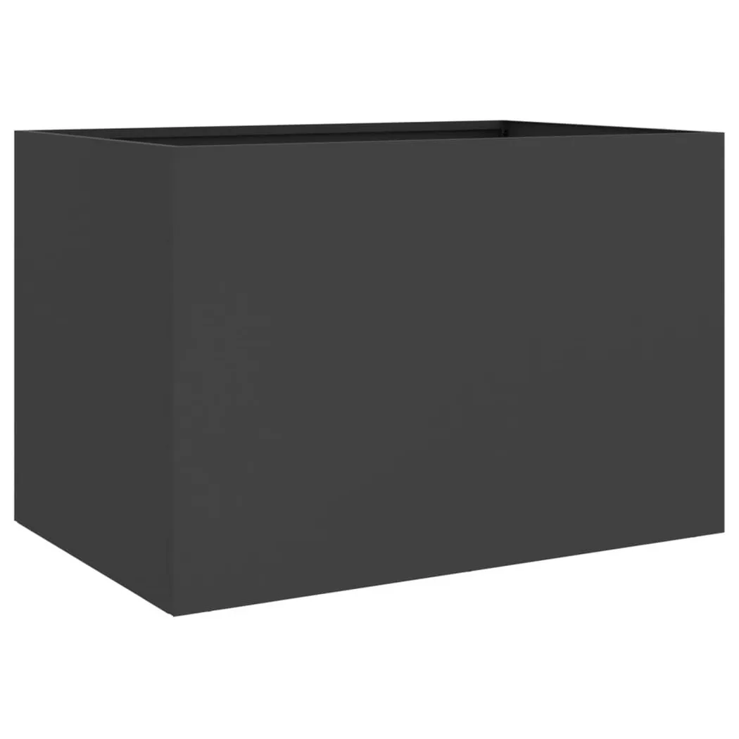 VidaXL - Jardinière acier, One Size, Noir