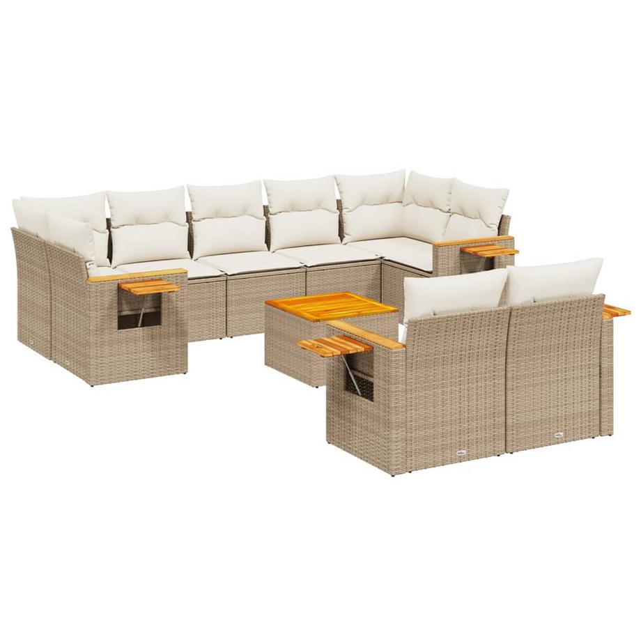 Ensemble de canapés de jardin rotin synthétique