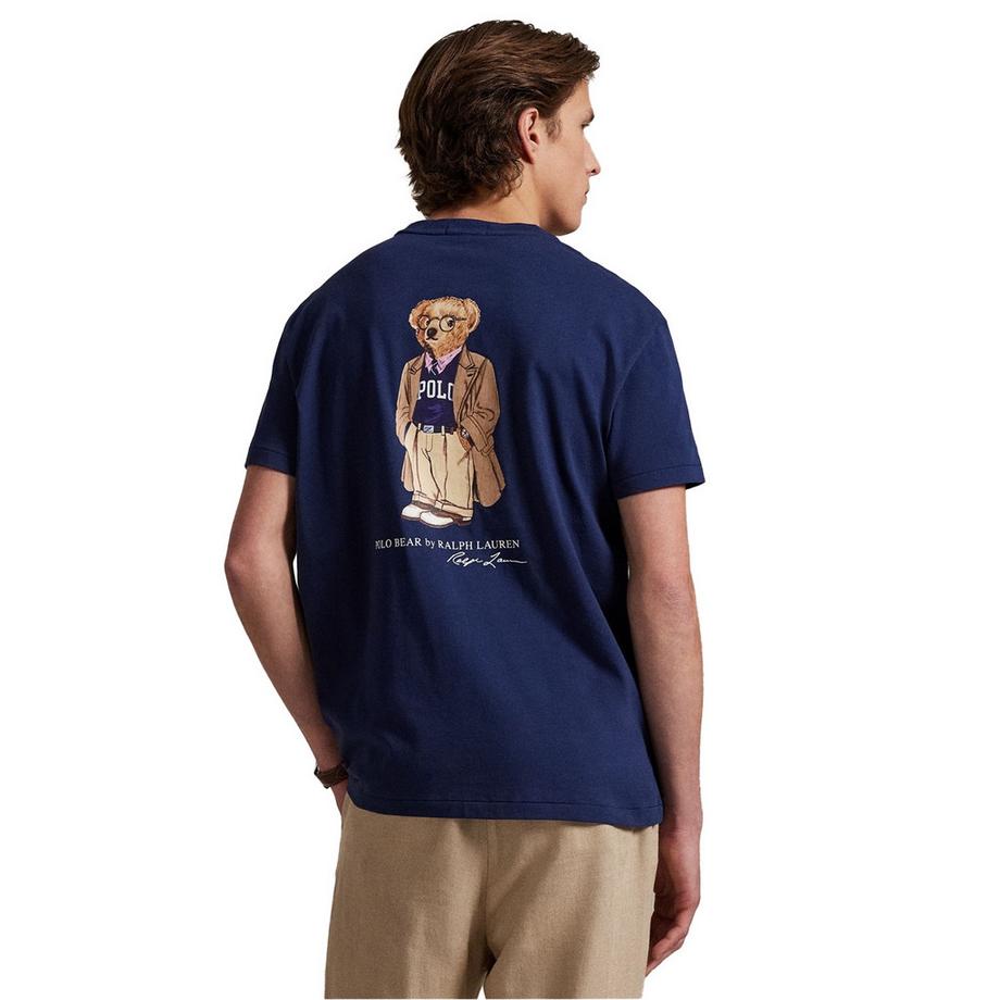 Ralph Lauren T-Shirt mit Bärengrafik und Brusttasche  