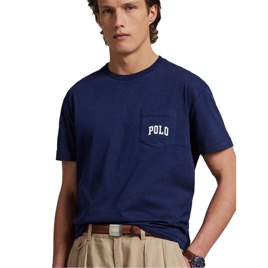 Ralph Lauren T-Shirt mit Bärengrafik und Brusttasche  