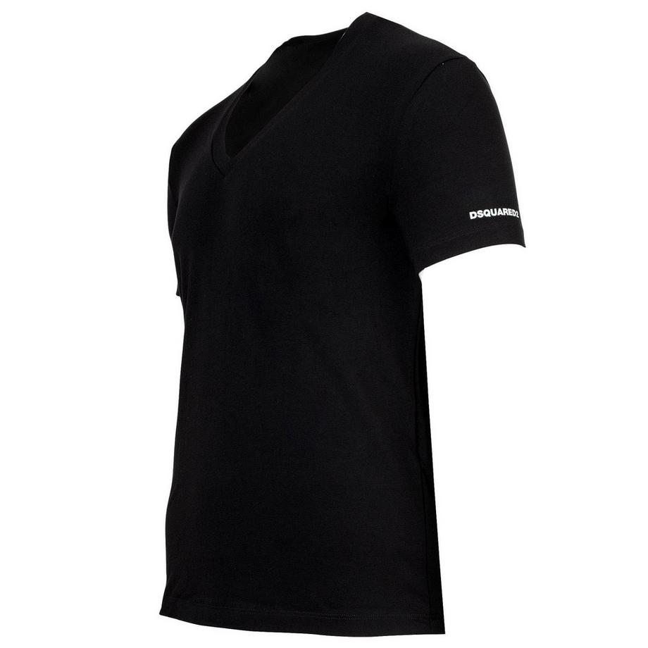 DSQUARED2 T-shirt Col V Pack de 2  