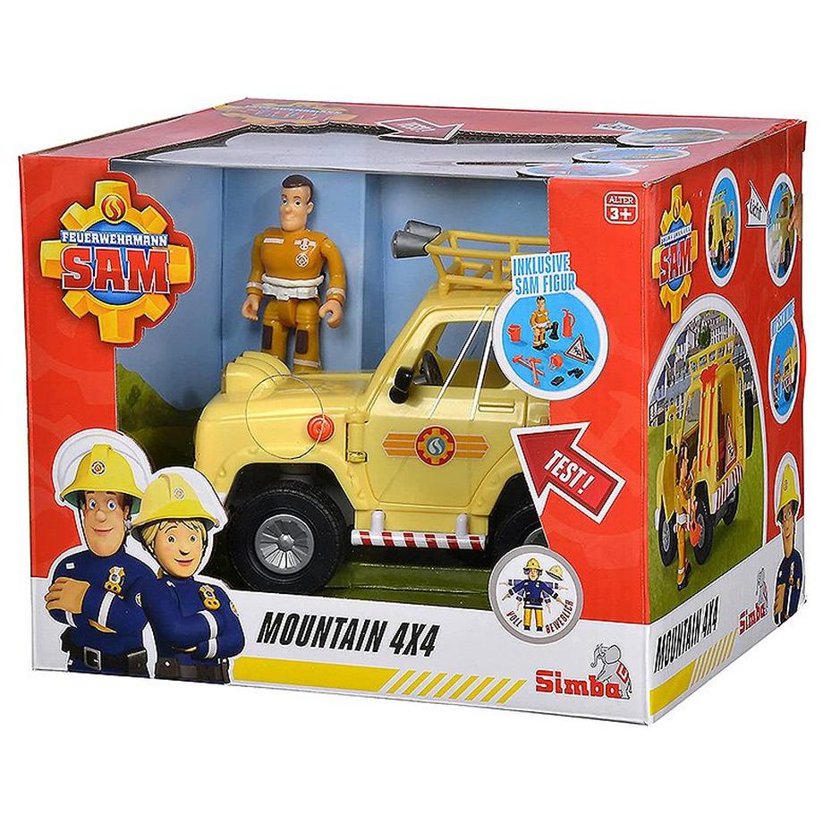Simba  Feuerwehrmann Sam Sam 4x4 Geländewagen mit Figur 
