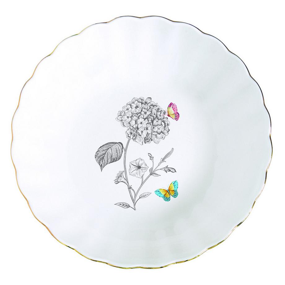 Suppenteller Fleurs et Papillons.