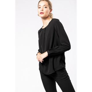 Kariban Camicia Maniche Lunghe Crêpe  
