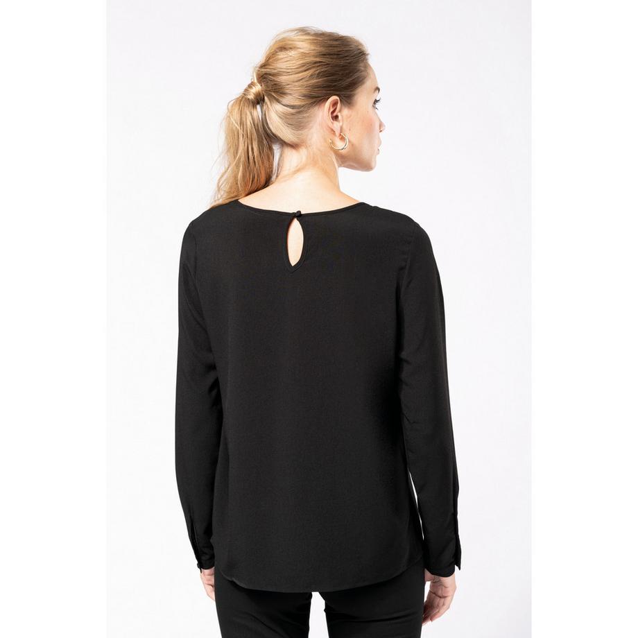 Kariban Blouse Manches Longues Crêpe  