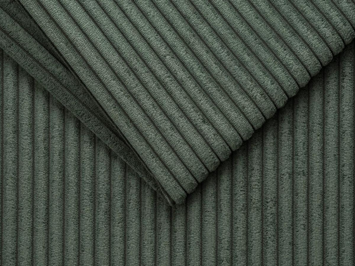 Vente-unique Schlafsofa mit Matratze 4-Sitzer - Liegefläche mit Lattenrost mit breiten Latten 160 cm - Matratze 18 cm - Cord - Grün - VIZIR  