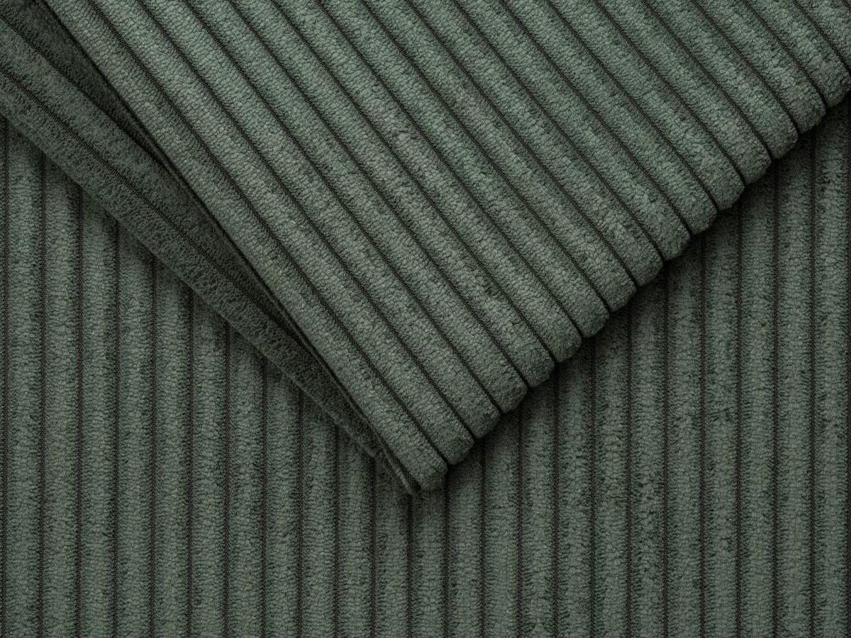 Vente-unique Schlafsofa mit Matratze 4-Sitzer - Liegefläche mit Lattenrost mit breiten Latten 160 cm - Matratze 18 cm - Cord - Grün - VIZIR  