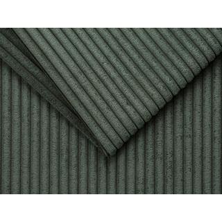 Vente-unique Schlafsofa mit Matratze 4-Sitzer - Liegefläche mit Lattenrost mit breiten Latten 160 cm - Matratze 18 cm - Cord - Grün - VIZIR  