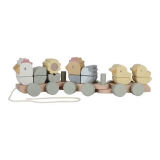 Little Dutch  Little Dutch Eisenbahn mit Steck-Formen Huhn Little Farm FSC 
