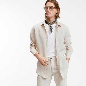 Chemise droite en lin