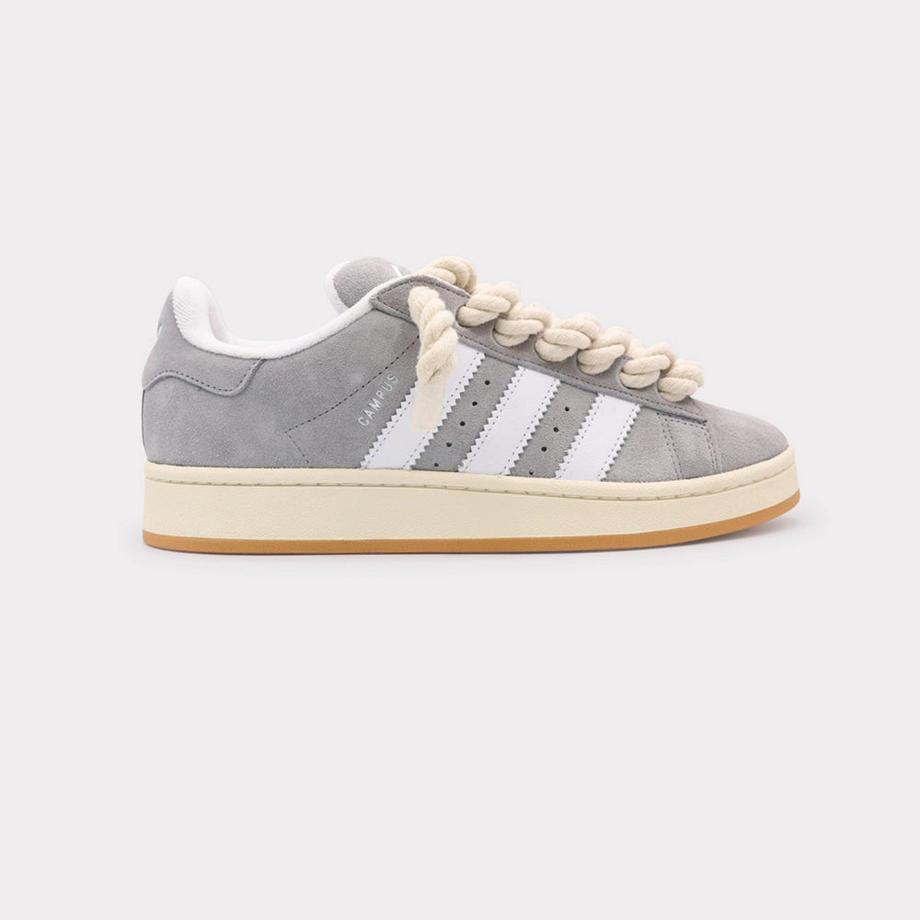 adidas Campus 00s Core Black Rope Lace White Sneakers  