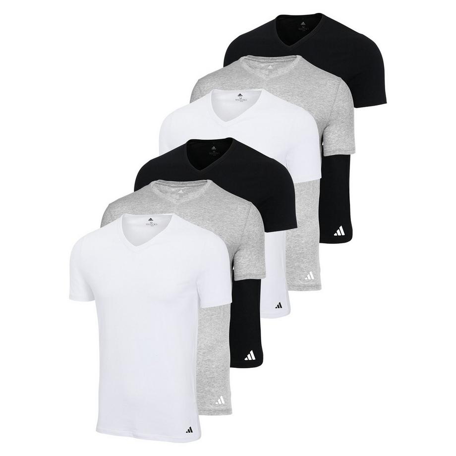 T-shirt  Pack de 6 Conforme à la silhouette-V-Neck Shirt, Active Core Cotton 6PK