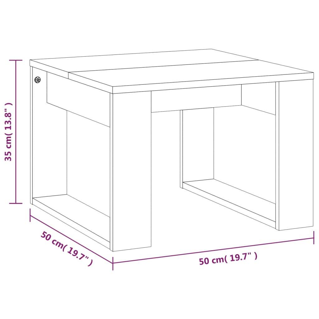 VidaXL Table d'appoint bois d'ingénierie  