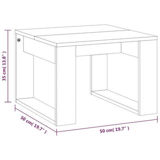 VidaXL Table d'appoint bois d'ingénierie  