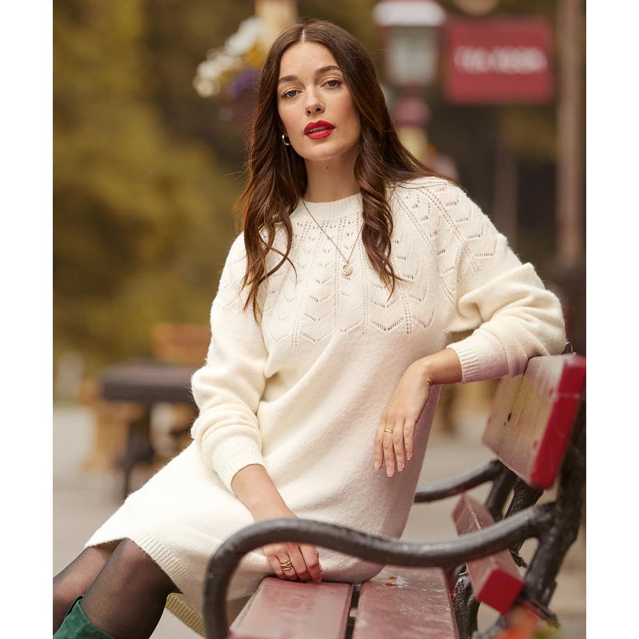 Joe Browns Strickkleid Pointelle Details  