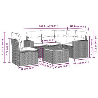 VidaXL Garten sofagarnitur poly-rattan  