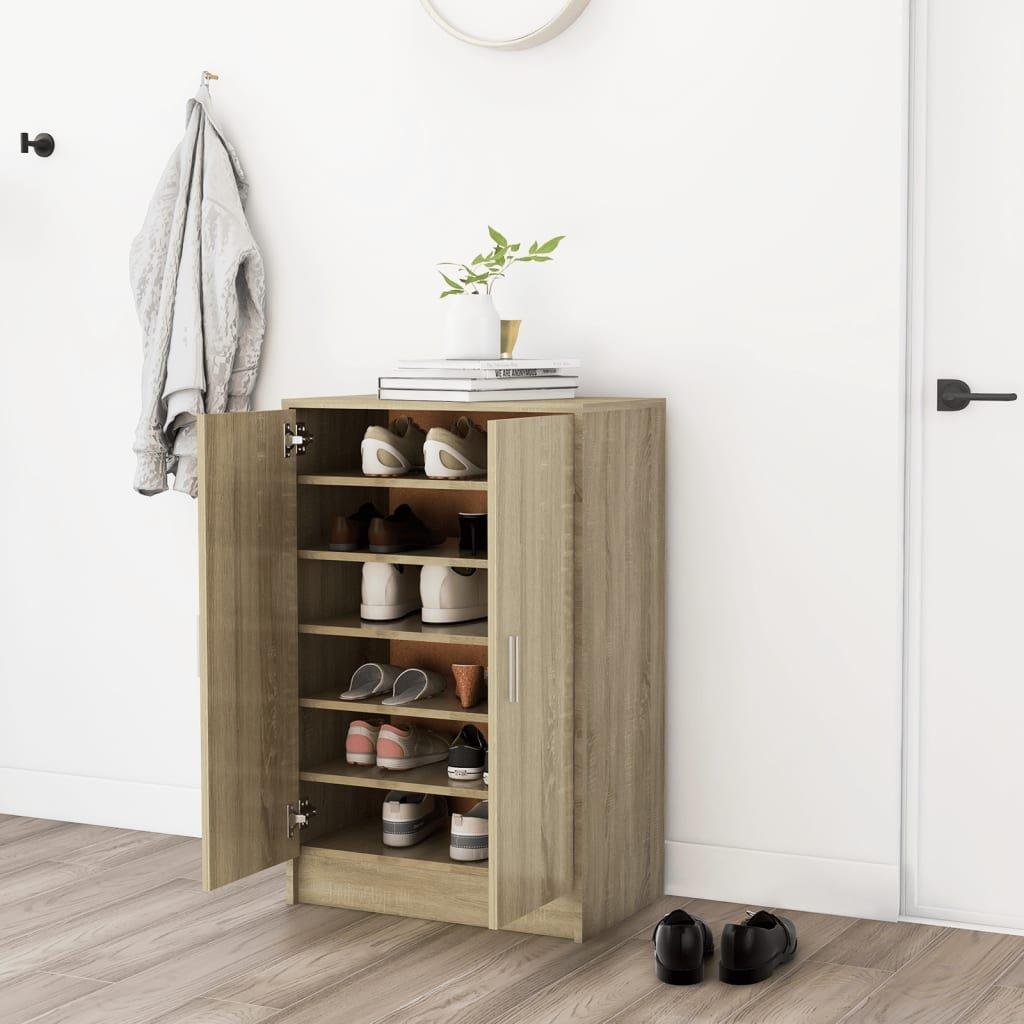 VidaXL Armoire à chaussures bois d'ingénierie  