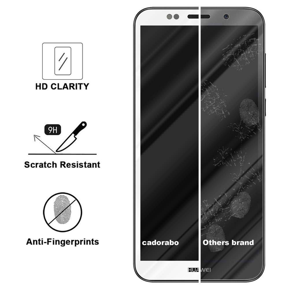 Cadorabo  Plein écran Film de protection compatible avec Huawei Y5 PRIME 2018 / Y5 2018 - Verre de protection d'écran durci (Tempered) d'une dureté de 9H avec 3D Touch 