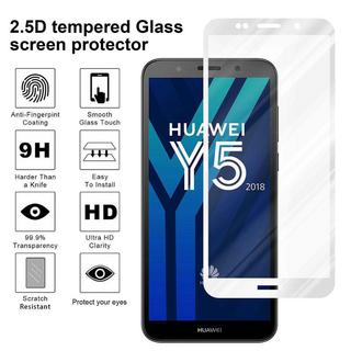 Cadorabo  Plein écran Film de protection compatible avec Huawei Y5 PRIME 2018 / Y5 2018 - Verre de protection d'écran durci (Tempered) d'une dureté de 9H avec 3D Touch 