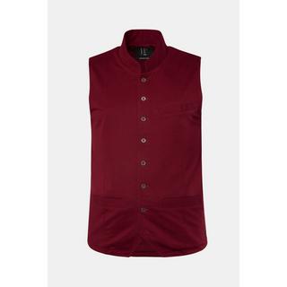 JP1880  Gilet en molleton, style traditionnel bavarois. Col droit et broderie 