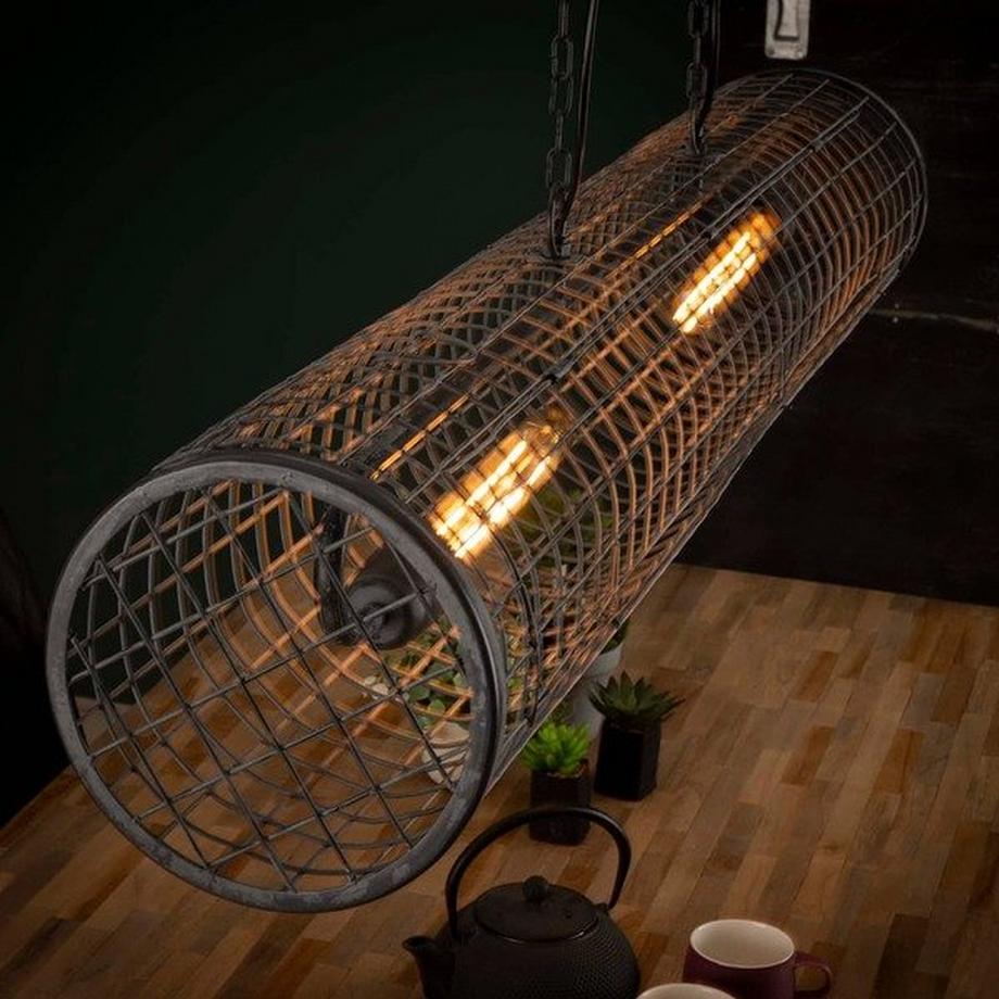 mutoni Hängeleuchte 20x20 Zylindergeflecht  