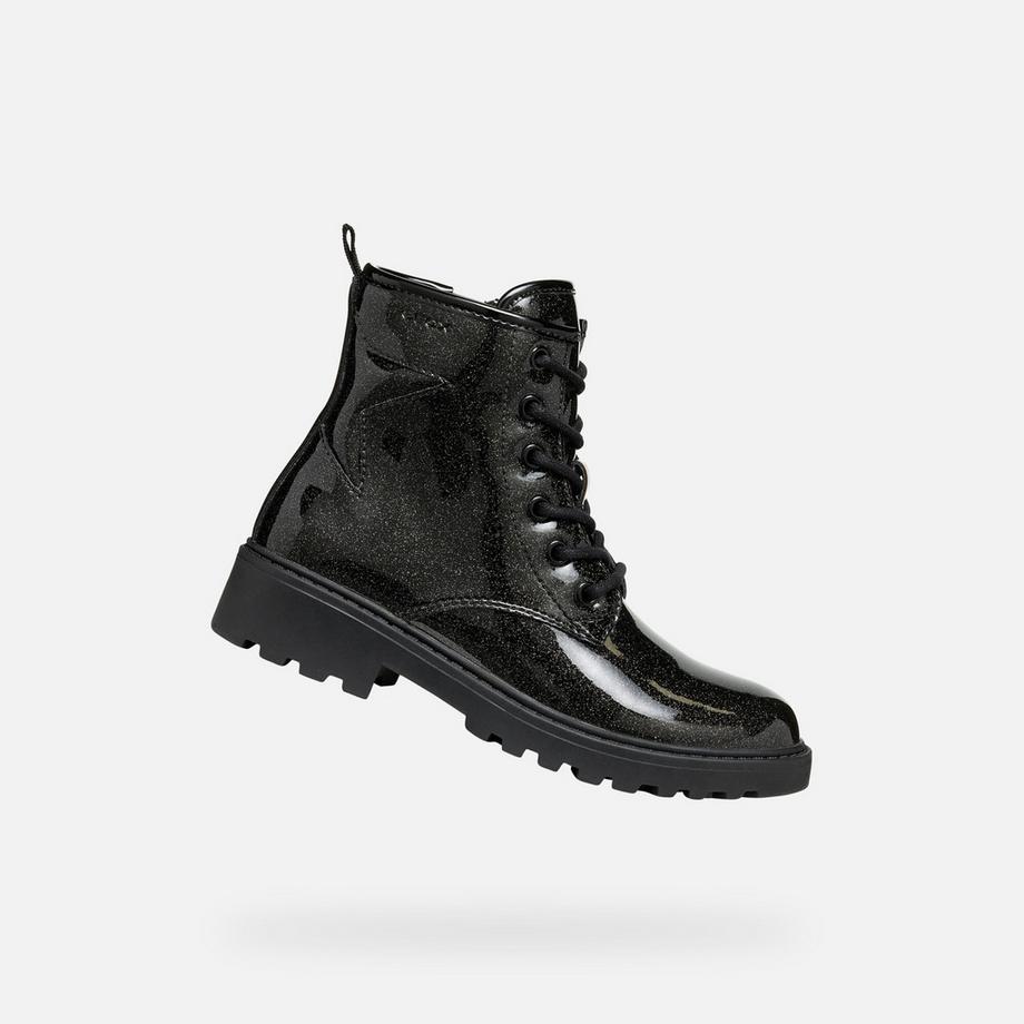GEOX Casey Bottines à Lacets Pailletées  