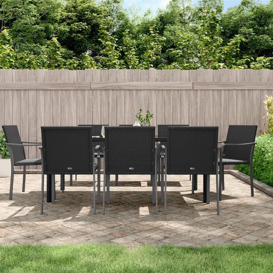 VidaXL set da pranzo da giardino Polirattan  
