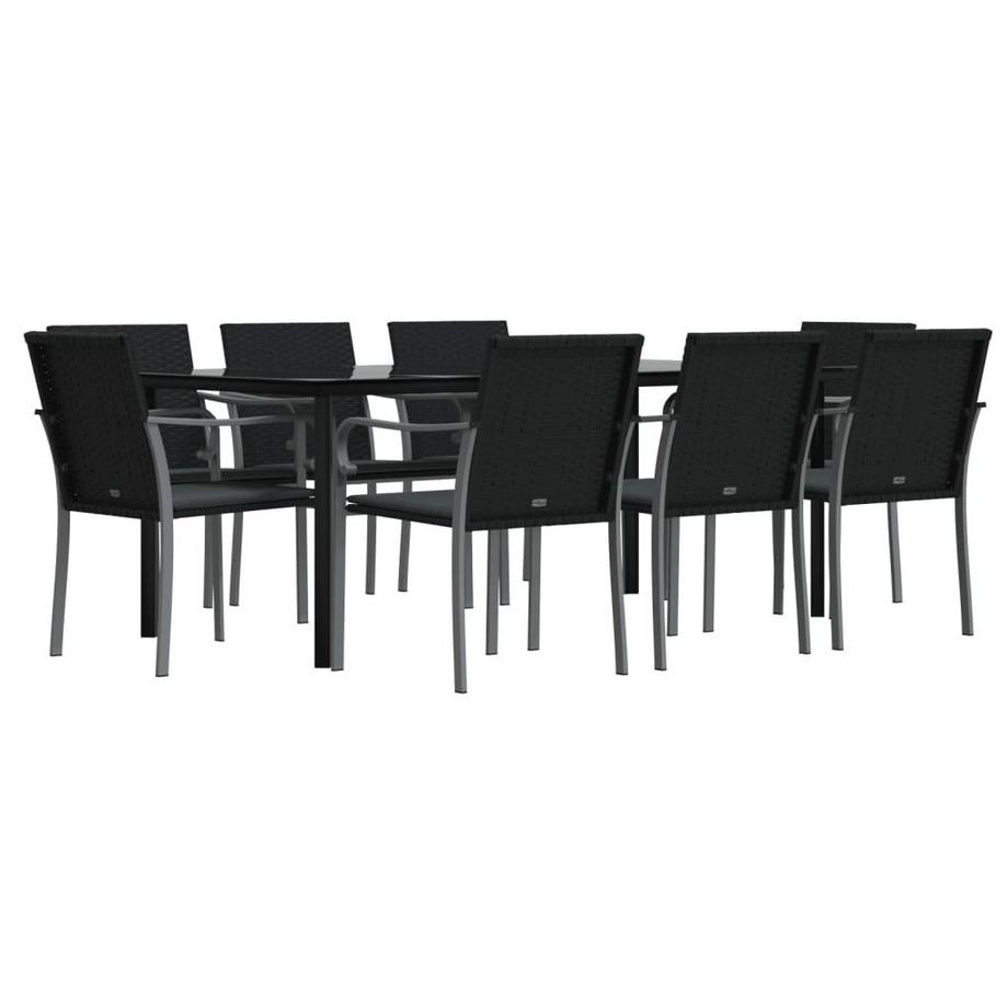 VidaXL set da pranzo da giardino Polirattan  