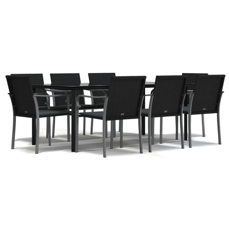set da pranzo da giardino Polirattan