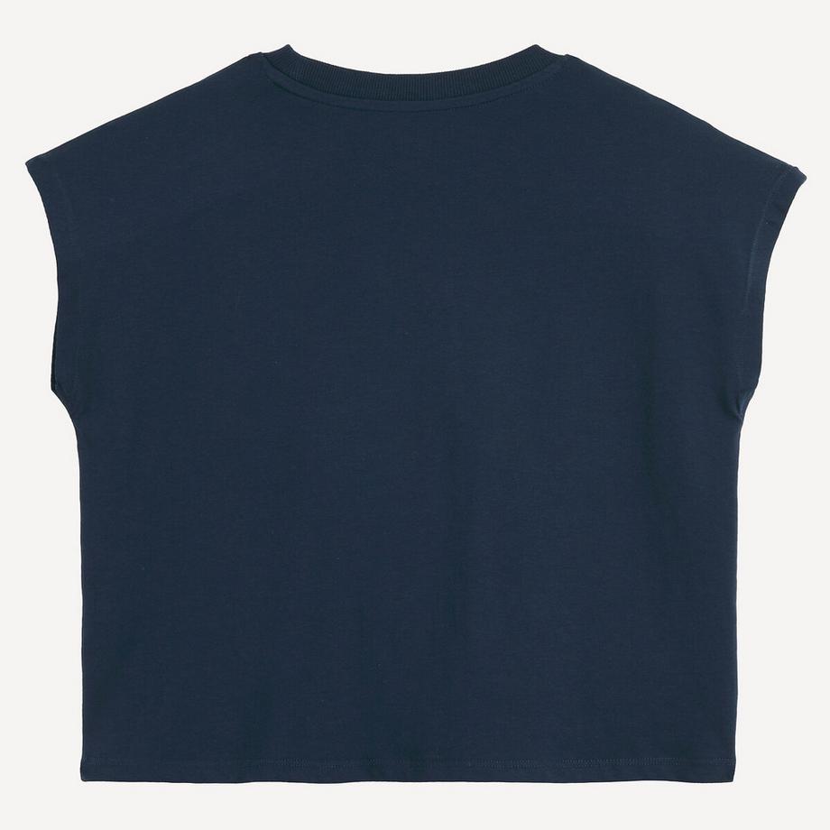 La Redoute Collections  Ärmelloses T-Shirt mit Pailletten 
