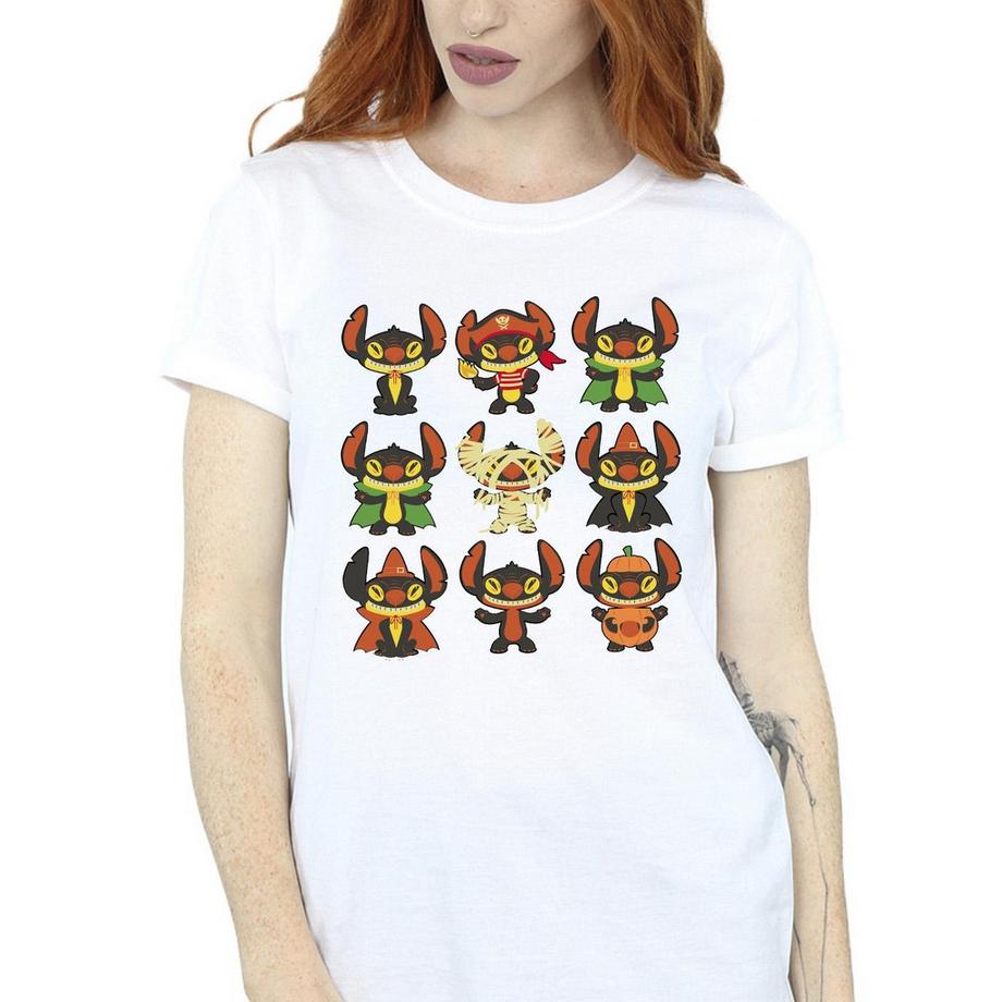 Disney Stitch Halloween Personnage Imprimé T-Shirt  