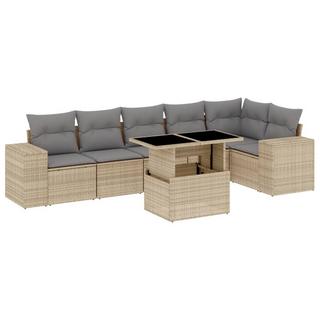 VidaXL set divano da giardino Polirattan  