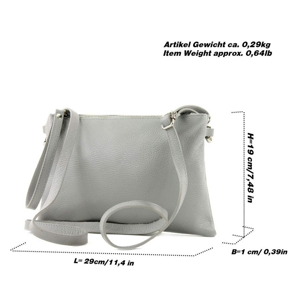 Only-bags.store Clutch Borsa a Tracolla Pelle Media  