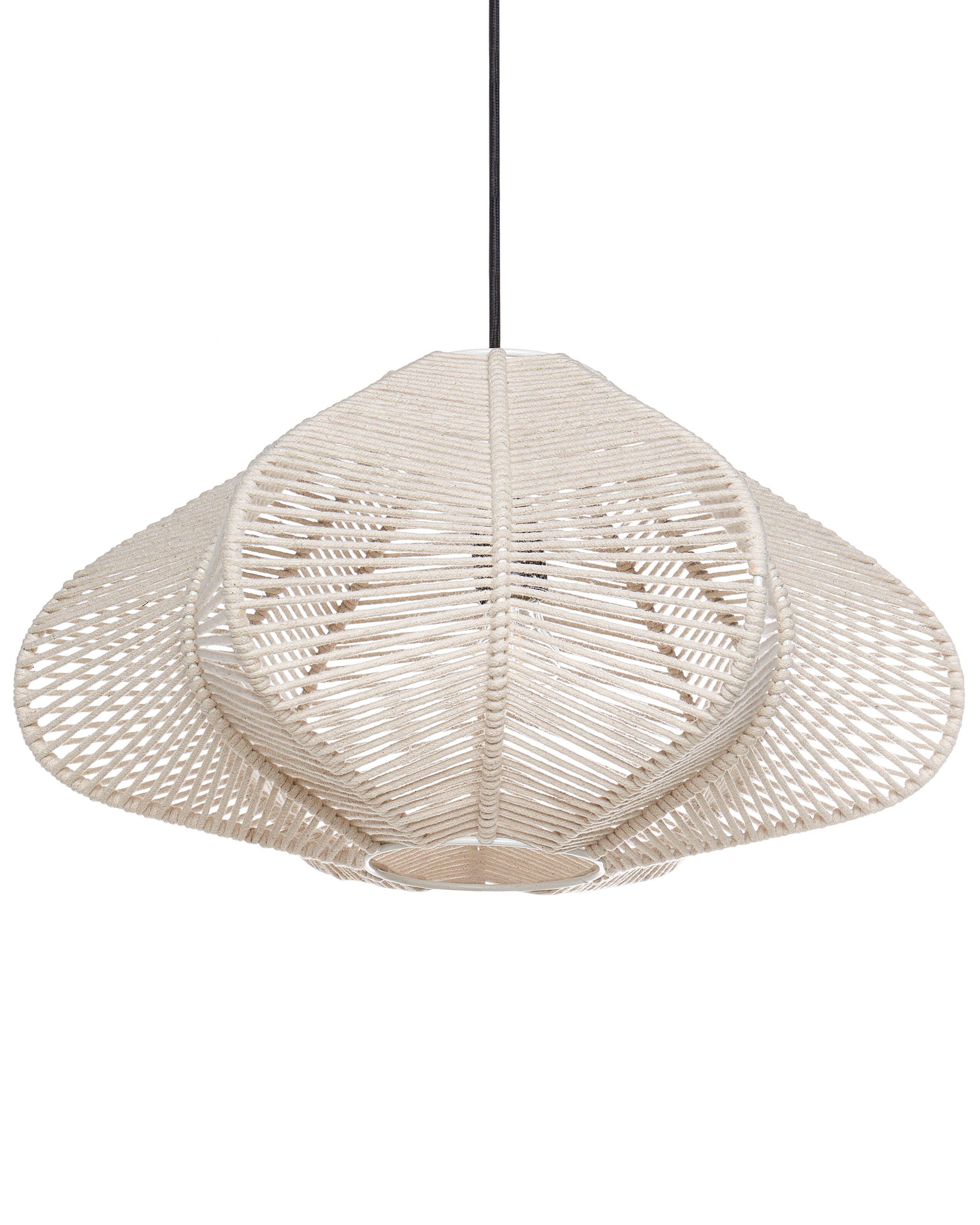 Beliani Lampadario en Cotone Boho PULAI  