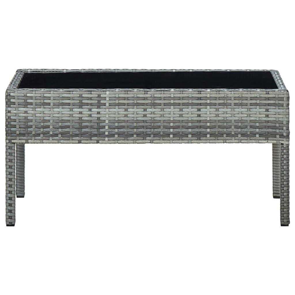 VidaXL Table de jardin rotin synthétique  